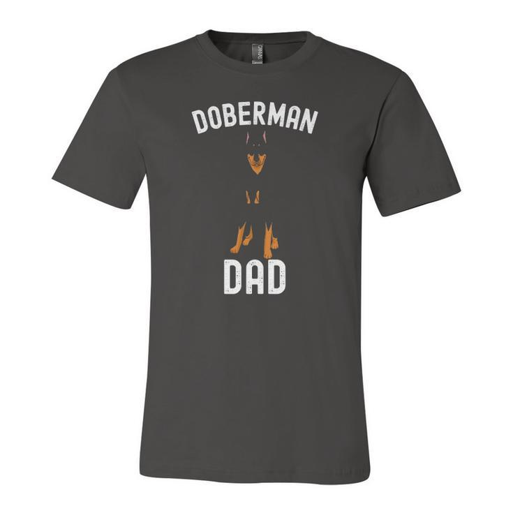 Doberman Dad Fathers Day Doberman Lover Owner Dog Jersey T-Shirt