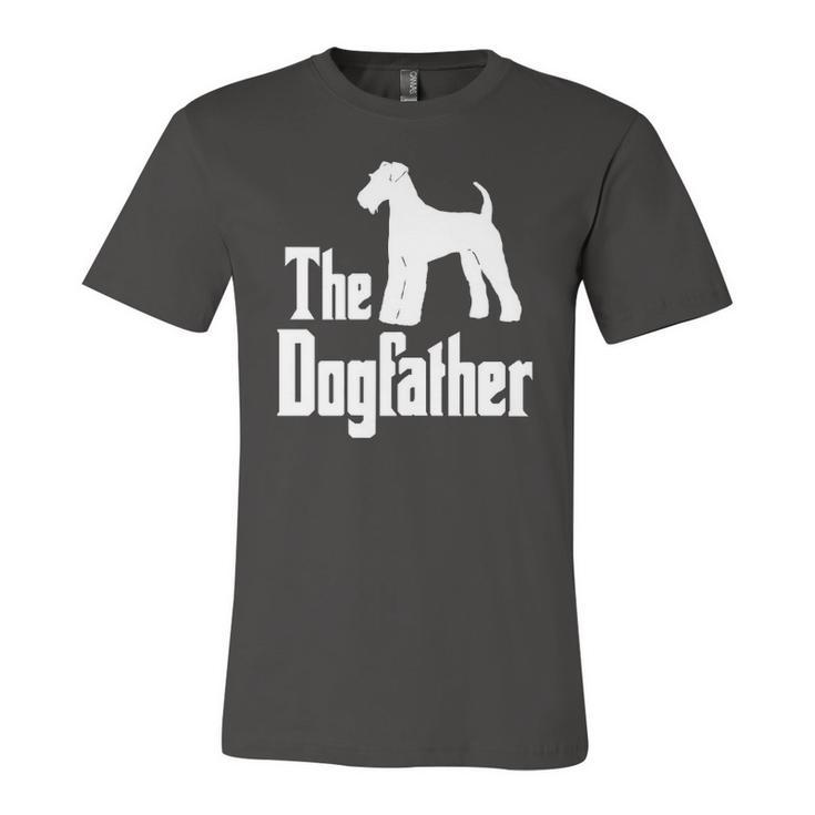 The Dogfather Airedale Terrier Silhouette Idea Classic Jersey T-Shirt