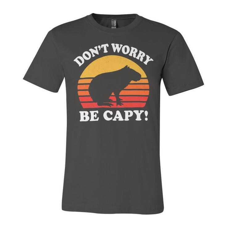 Dont Worry Be Capy Capybara 16Ya22 Unisex Jersey Short Sleeve Crewneck Tshirt