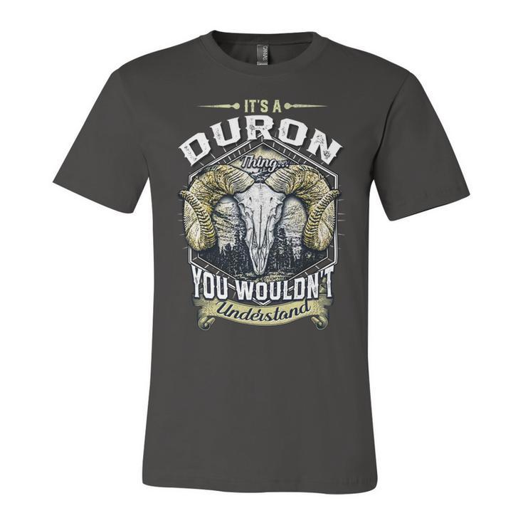 Duron Name Shirt Duron Family Name V4 Unisex Jersey Short Sleeve Crewneck Tshirt