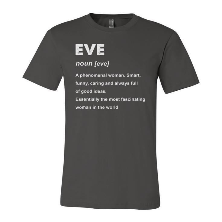Eve Name Definition Personalized Custom Jersey T-Shirt