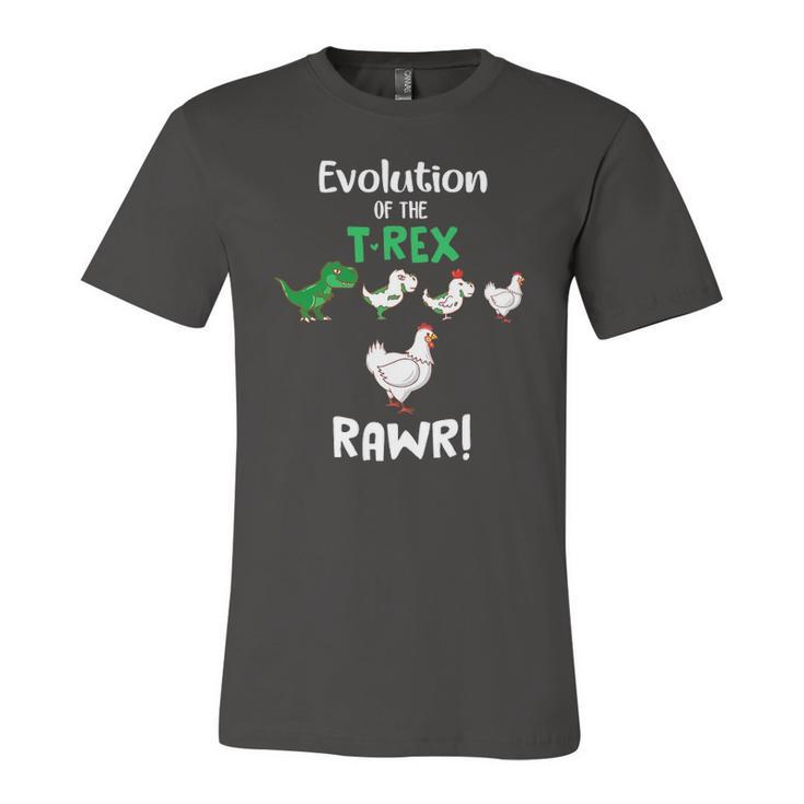 Evolution Of Therex Rawr Chicken Dinosaur Jersey T-Shirt