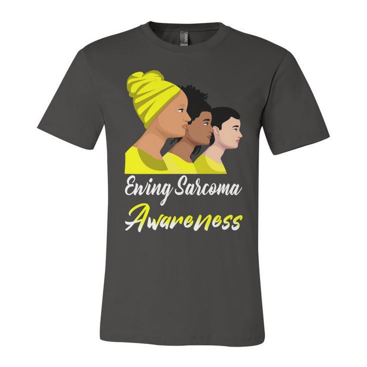 Ewings Sarcoma Awareness  Yellow Women  Ewings Sarcoma  Ewings Sarcoma Awareness Unisex Jersey Short Sleeve Crewneck Tshirt