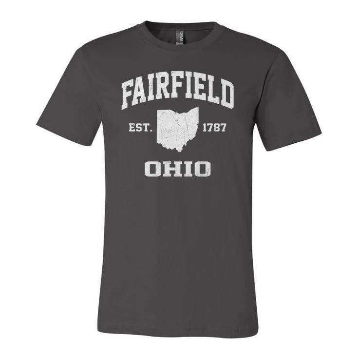 Fairfield Ohio Oh Vintage State Athletic Style Jersey T-Shirt