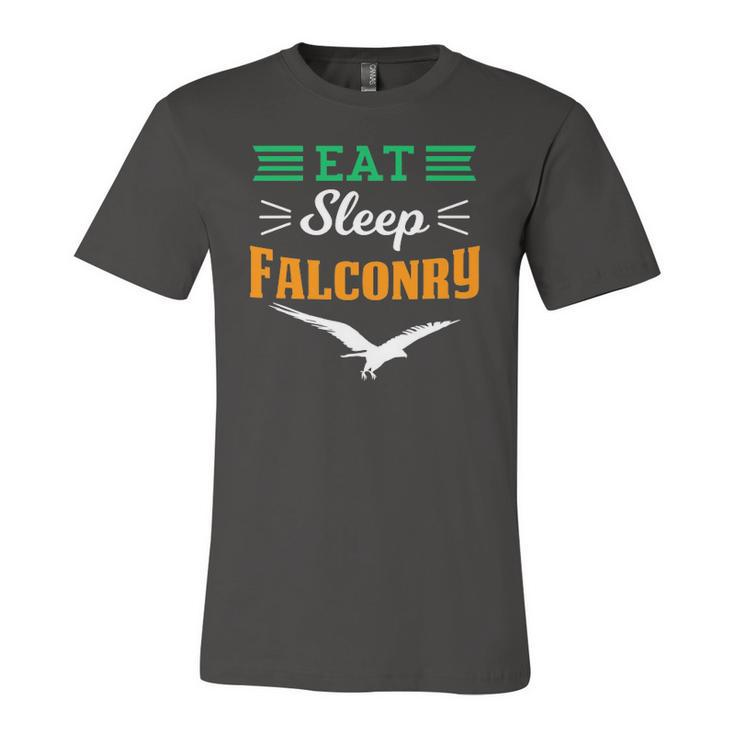 Falconer Falcon Hunter Hunting Hawking Eat Sleep Falconry Jersey T-Shirt
