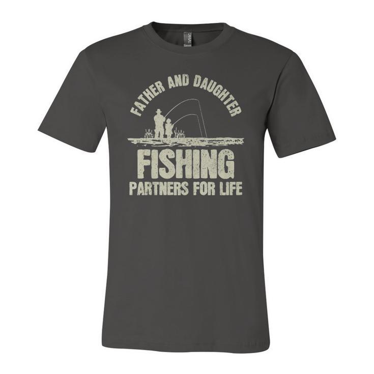 Father & Daughter Fishing Partners Fathers Day Jersey T-Shirt