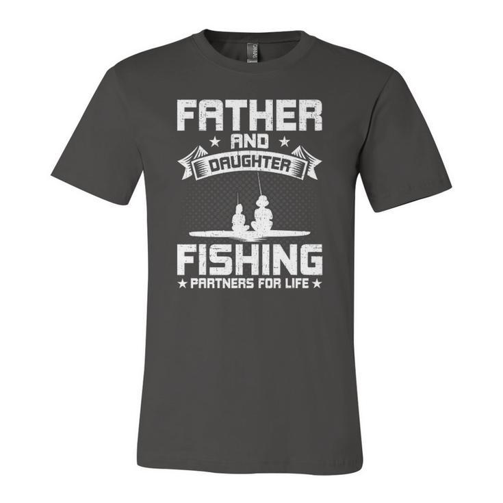Father And Daughter Fishing Partners For Life Fishing Jersey T-Shirt