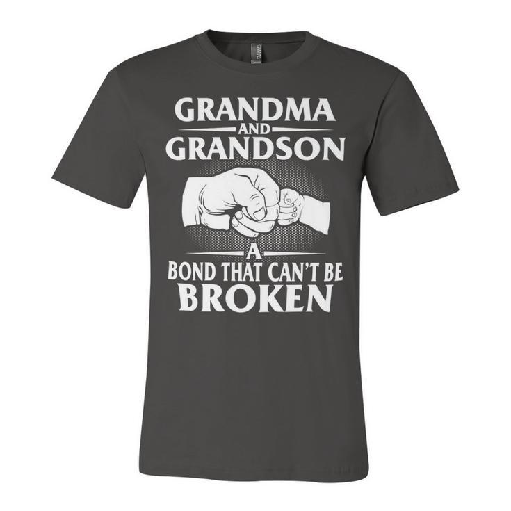 Father Grandpa Grandma And Grandson Bond That Cant Be Broken Family Dad Unisex Jersey Short Sleeve Crewneck Tshirt