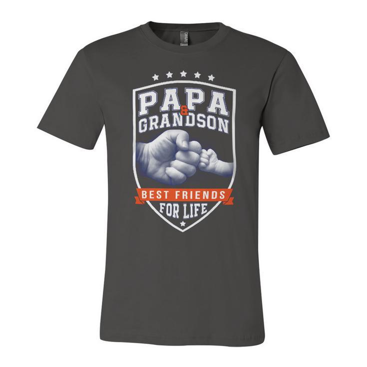 Father Grandpa Papa And Grandson Bestfor Day74 Family Dad Unisex Jersey Short Sleeve Crewneck Tshirt