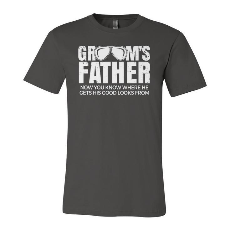 Father Of The Groom Wedding Costume Grooms Father Jersey T-Shirt