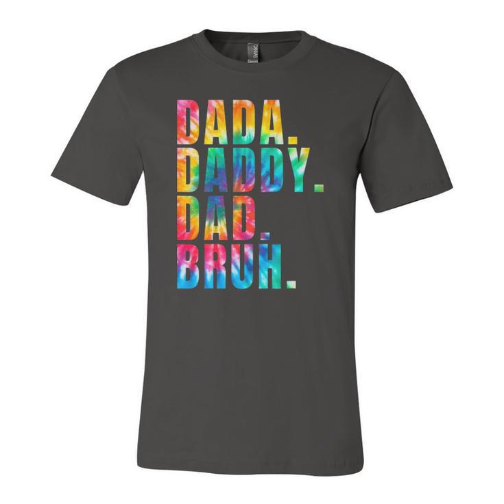 Fathers Day 2022 Dada Daddy Dad Bruh Tie Dye Dad Jokes Jersey T-Shirt