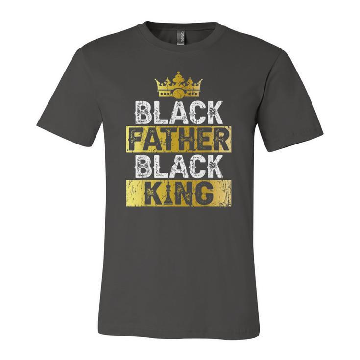 Fathers Day Black Father Black King African American Dad Jersey T-Shirt