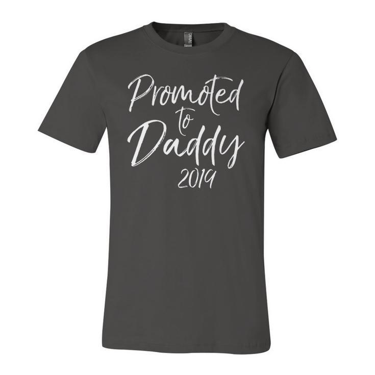 Fathers Day New Dad Promoted To Daddy 2019 Jersey T-Shirt