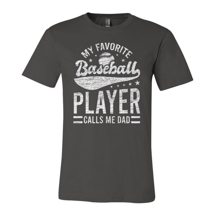 My Favorite Baseball Player Calls Me Dad Catcher Baseball Jersey T-Shirt