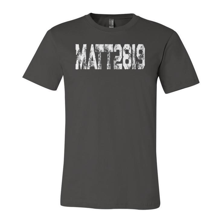 Favorite Bible Verse Matthew 28 19 Go Make Disciples Jersey T-Shirt