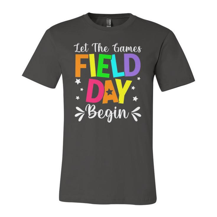 Field Day Let The Games Begin Kids Boys Girls Teacher Jersey T-Shirt