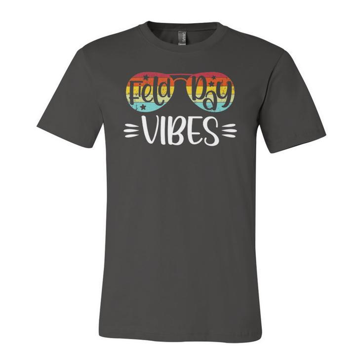 Field Day Vibes For Teacher Kids Field Day 2022 Vintage Retro Jersey T-Shirt