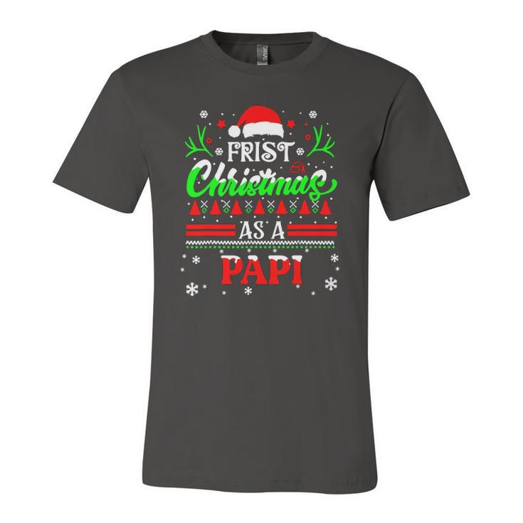 First Christmas As A Papi Jersey T-Shirt
