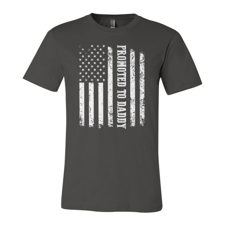First Time Dad Usa Flag Promoted To Daddy Jersey T-Shirt