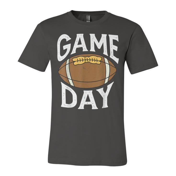 Football Player Vintage Game Day  Unisex Jersey Short Sleeve Crewneck Tshirt