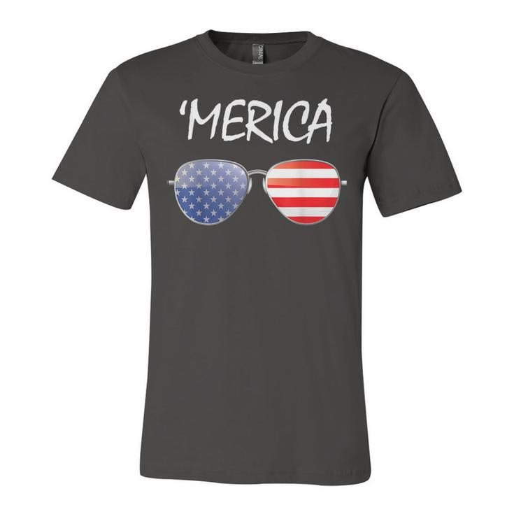 Fourth Of July 4Th July Us America Flag Kids Boys Merica  Unisex Jersey Short Sleeve Crewneck Tshirt