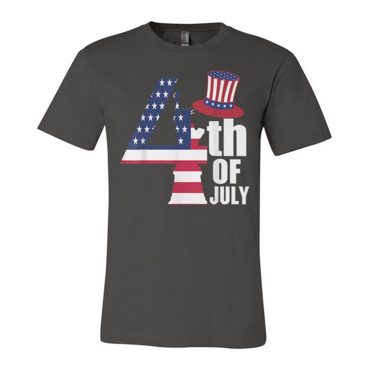 Fourth Of July United States Of America Us Flag 4Th Of July  Unisex Jersey Short Sleeve Crewneck Tshirt
