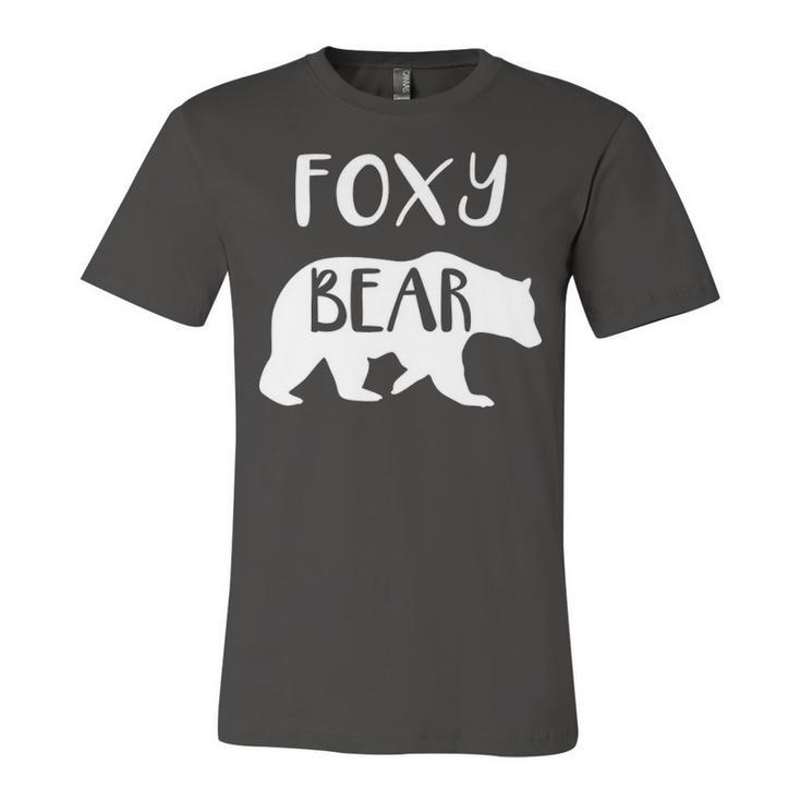 Foxy Grandma Gift   Foxy Bear Unisex Jersey Short Sleeve Crewneck Tshirt