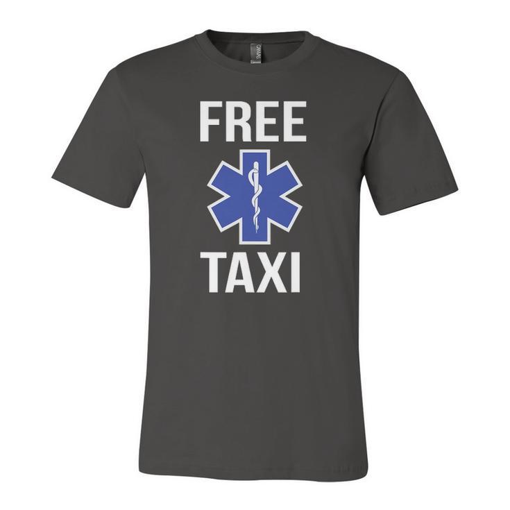 Free Taxi Star Of Life Emt Ems Medic Jersey T-Shirt