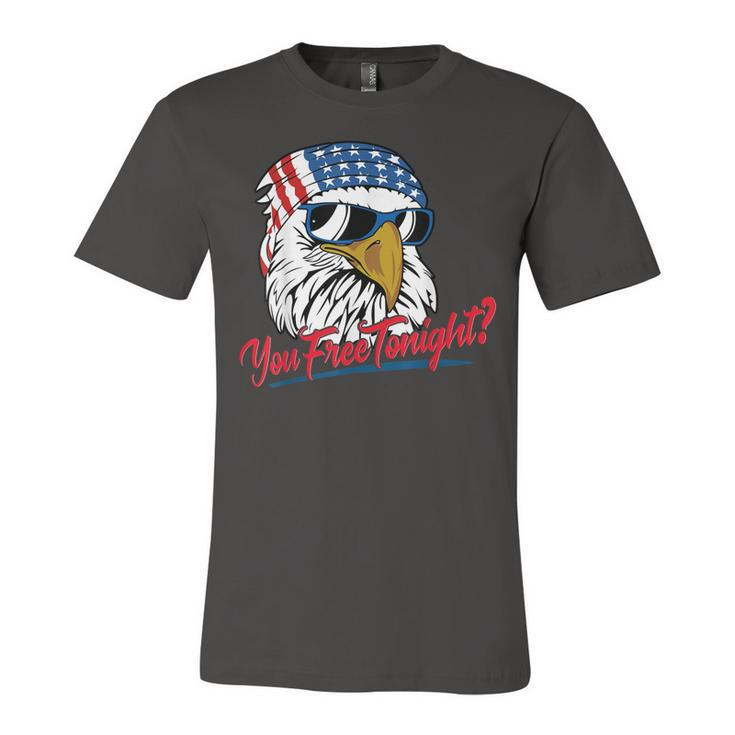 You Free Tonight Bald Eagle American Flag Happy 4Th Of July V2 Jersey T-Shirt
