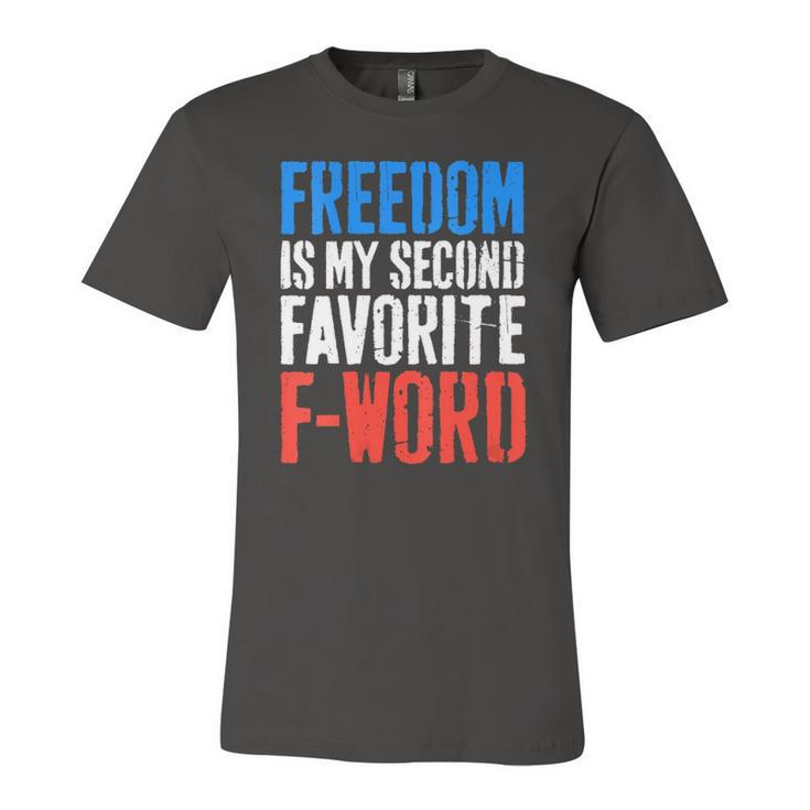 Freedom Is My Second Favorite F-Word 4Th Of July V-Neck Jersey T-Shirt
