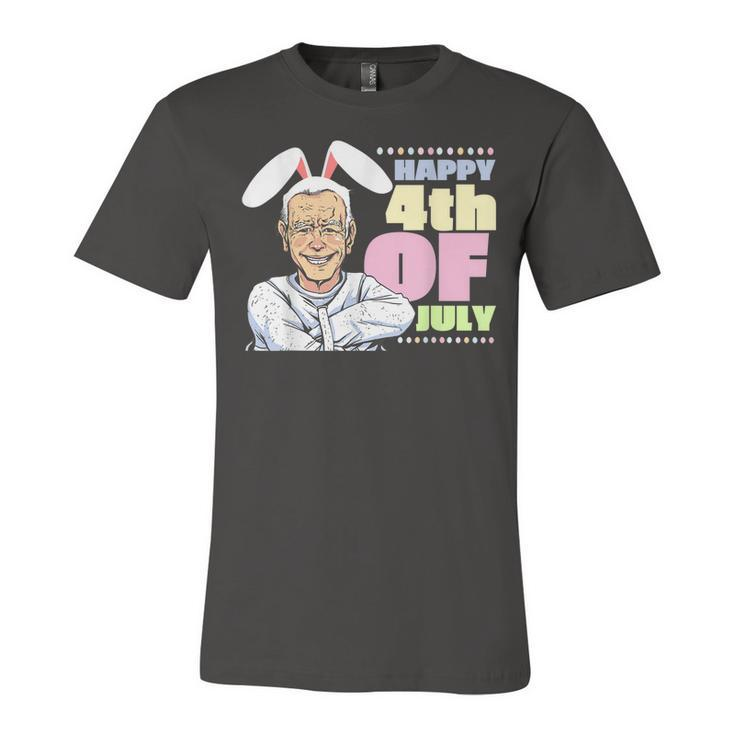 Funny Biden Easter Bunny Confused Happy 4Th Of July  Unisex Jersey Short Sleeve Crewneck Tshirt