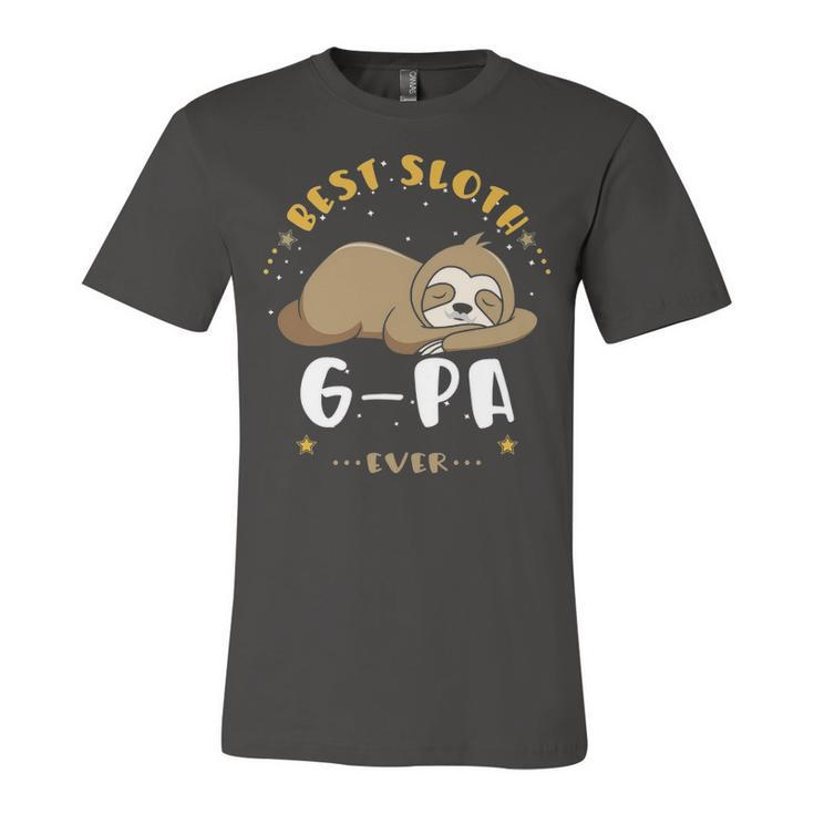 G Pa Grandpa Gift   Best Sloth G Pa Ever Unisex Jersey Short Sleeve Crewneck Tshirt