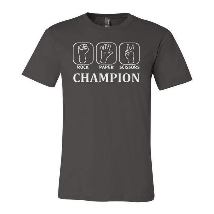 Game Rock Paper Scissors Champion Jersey T-Shirt