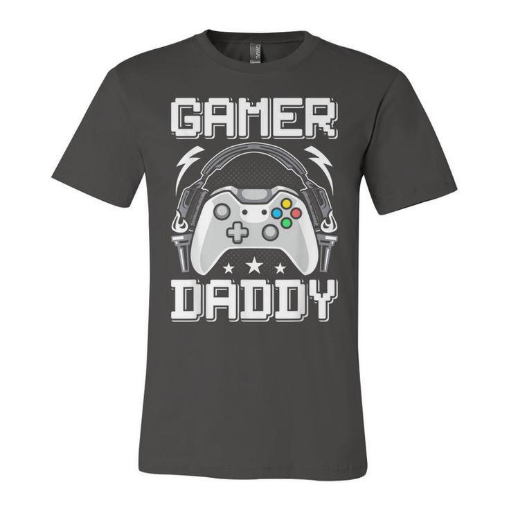Gamer Daddy Video Gamer Gaming  Unisex Jersey Short Sleeve Crewneck Tshirt