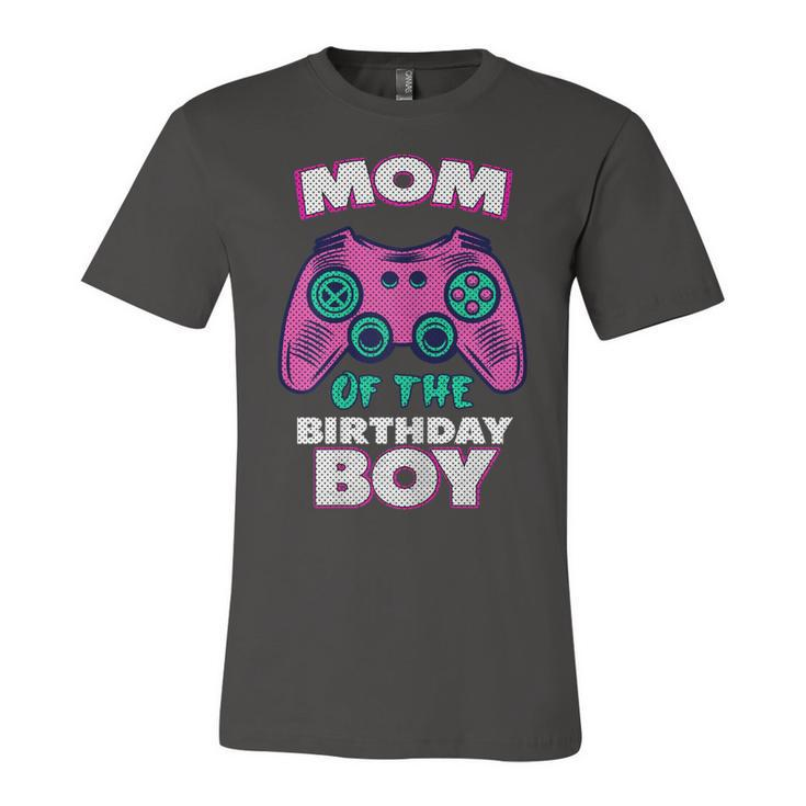 Gamer Mom Of The Birthday Boy Matching Gamer  Unisex Jersey Short Sleeve Crewneck Tshirt