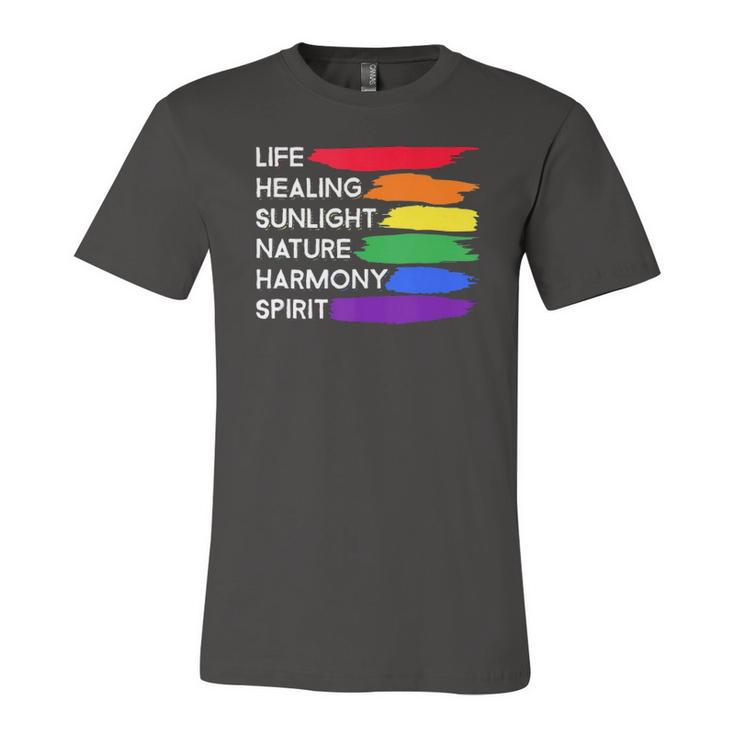 Gay Pride Awareness Flag Meaning For Gay & Lesbian Jersey T-Shirt