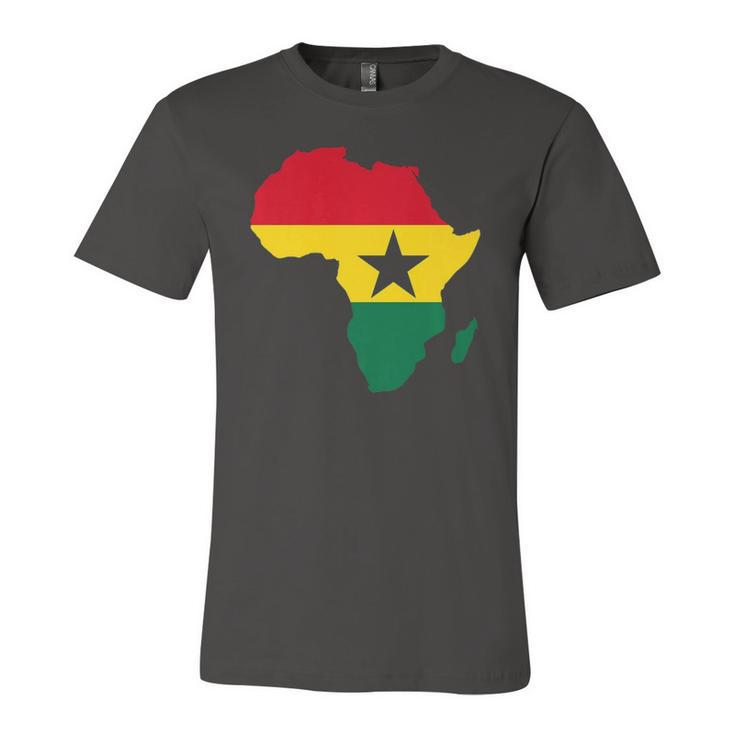 Ghana Ghanaian Africa Map Flag Pride Football Soccer Jersey Jersey T-Shirt