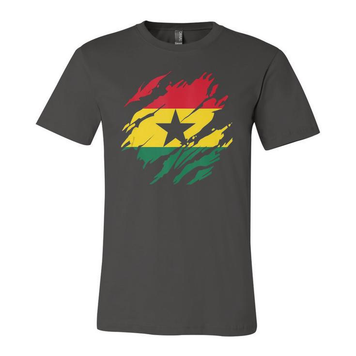 Ghanaian Flag Ghana Torn Print Jersey T-Shirt