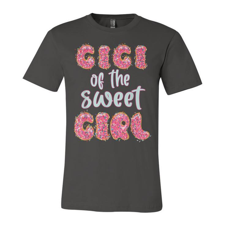 Gigi Of The Sweet Girl Donut Birthday Party Outfit Family  Unisex Jersey Short Sleeve Crewneck Tshirt