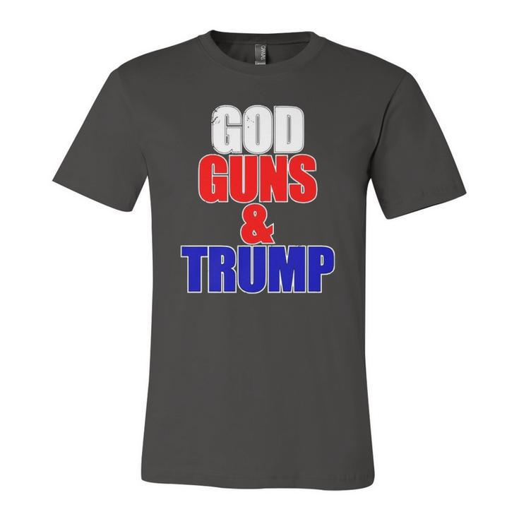 God Gun & Trump Vintage Christian Jersey T-Shirt