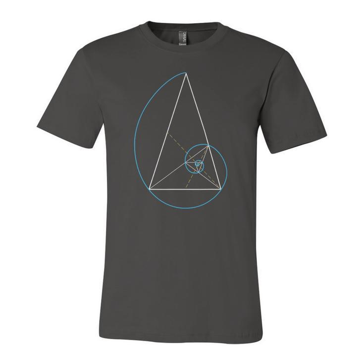 Golden Triangle Fibonnaci Spiral Ratio Jersey T-Shirt