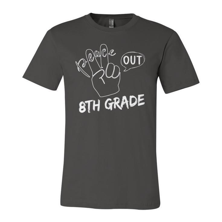 Graduate Eighth Grader Student Peace Out 8Th Grade Jersey T-Shirt