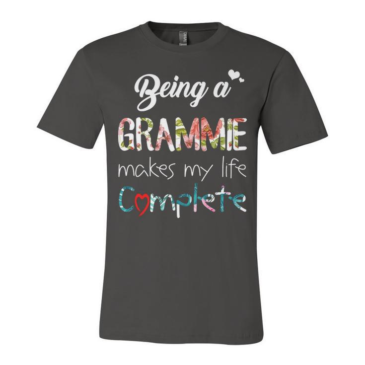 Grammie Grandma Gift   Being A Grammie Makes My Life Complete Unisex Jersey Short Sleeve Crewneck Tshirt