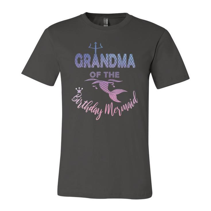 Grandma Of The Birthday Mermaid Matching Granny Jersey T-Shirt