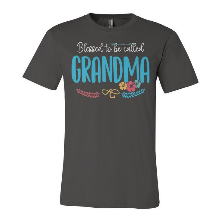Grandma Gift   Blessed To Be Called Grandma Unisex Jersey Short Sleeve Crewneck Tshirt