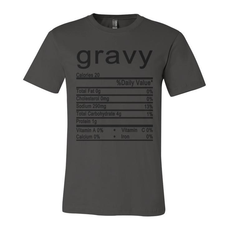 Gravy Facts Label  Unisex Jersey Short Sleeve Crewneck Tshirt