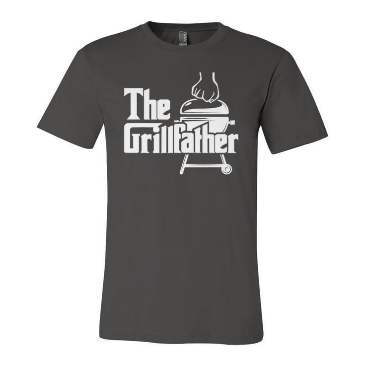 The Grillfather Pitmaster Bbq Lover Smoker Grilling Dad Jersey T-Shirt
