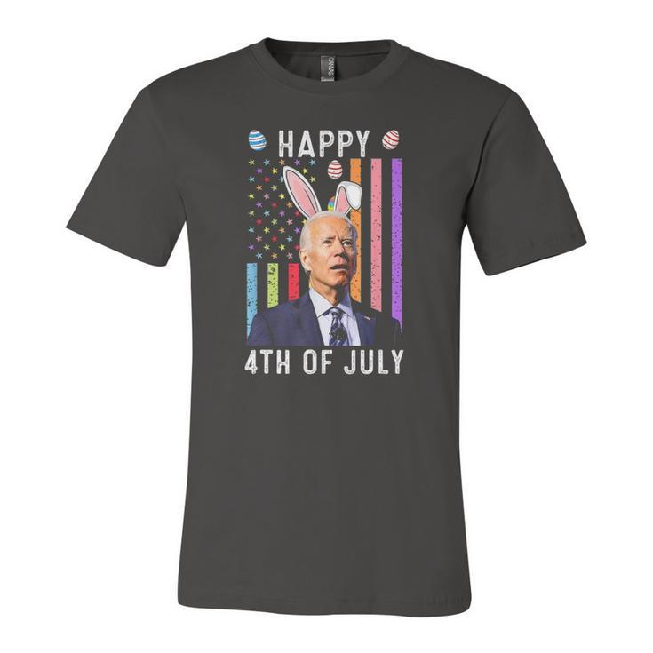 Happy 4Th Of July Confused Joe Biden Happy Easter Day Jersey T-Shirt