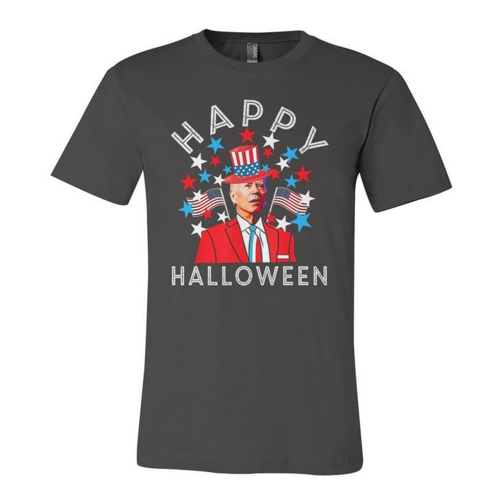 Happy Halloween Joe Biden 4Th Of July Memorial Independence Jersey T-Shirt