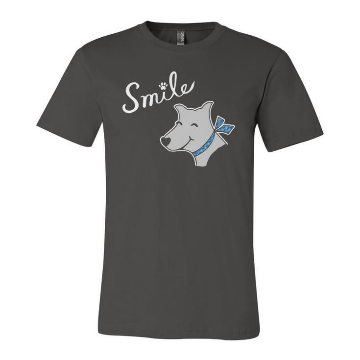 Happy Smile Dog Pet Lover Jersey T-Shirt